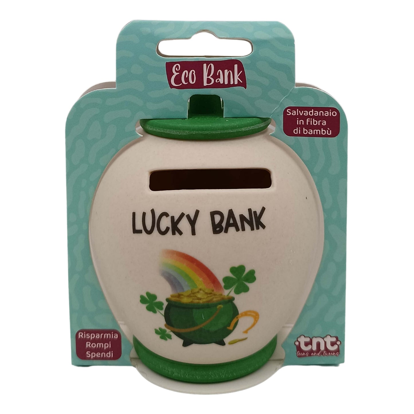 1 Salvadanaio TnT Eco Bank 9 cm in Fibra di Bambù - 92033