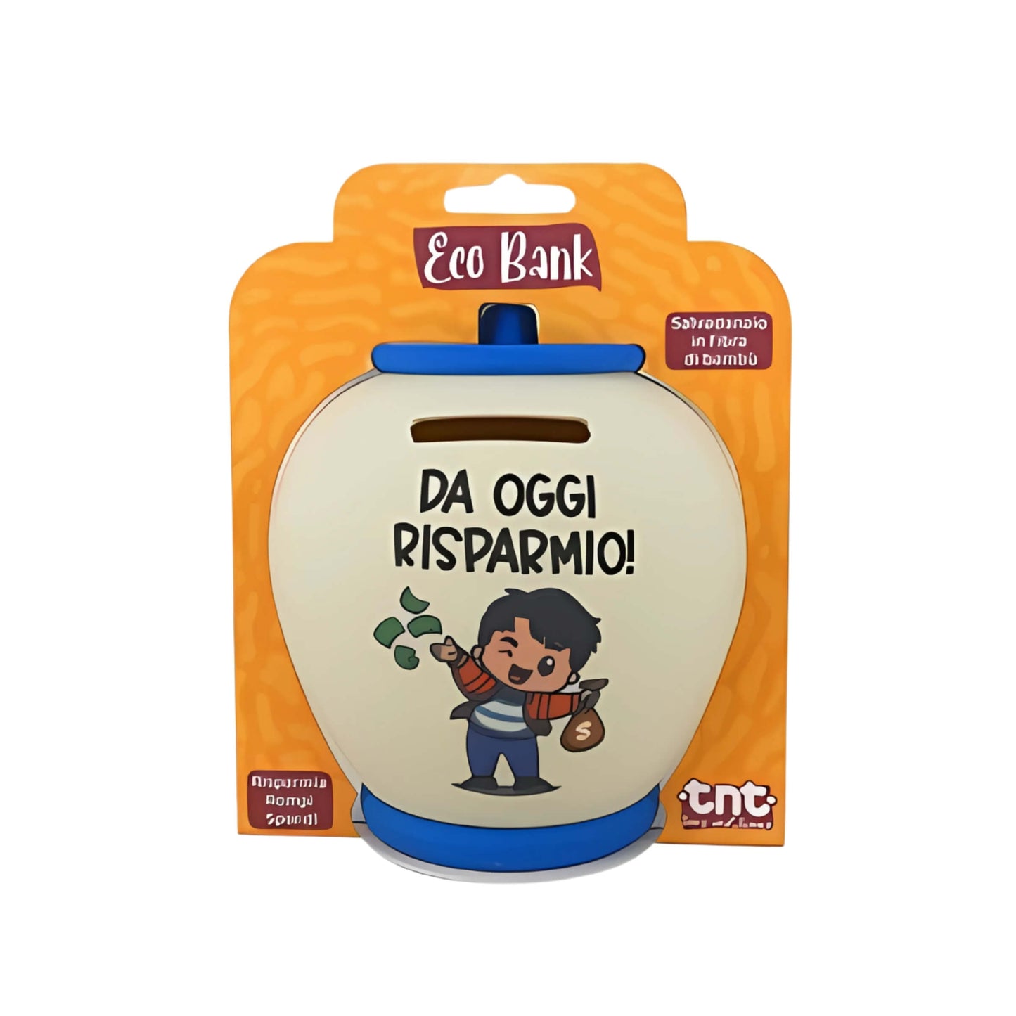 1 Salvadanaio TnT Eco Bank Grande 14 cm in Fibra di Bambù - 92034