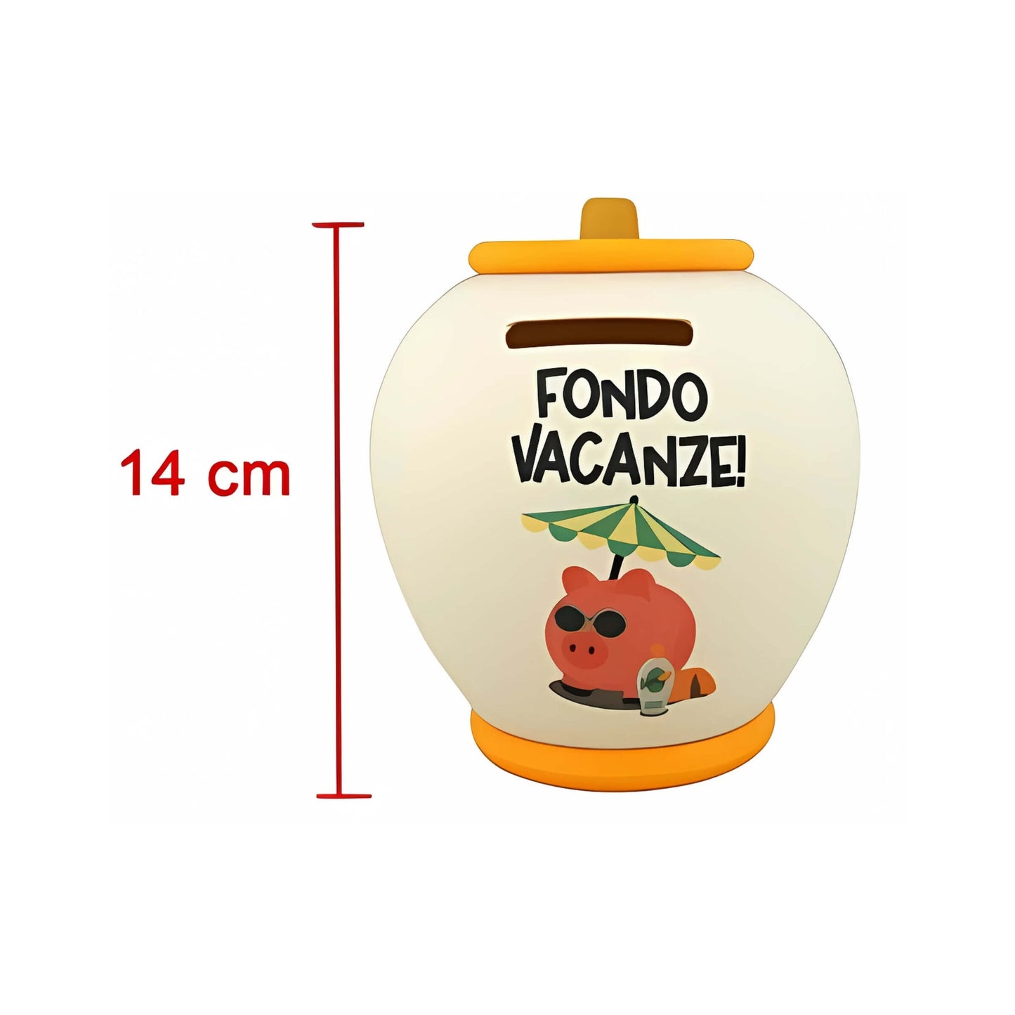 1 Salvadanaio TnT Eco Bank Grande 14 cm in Fibra di Bambù - 92034