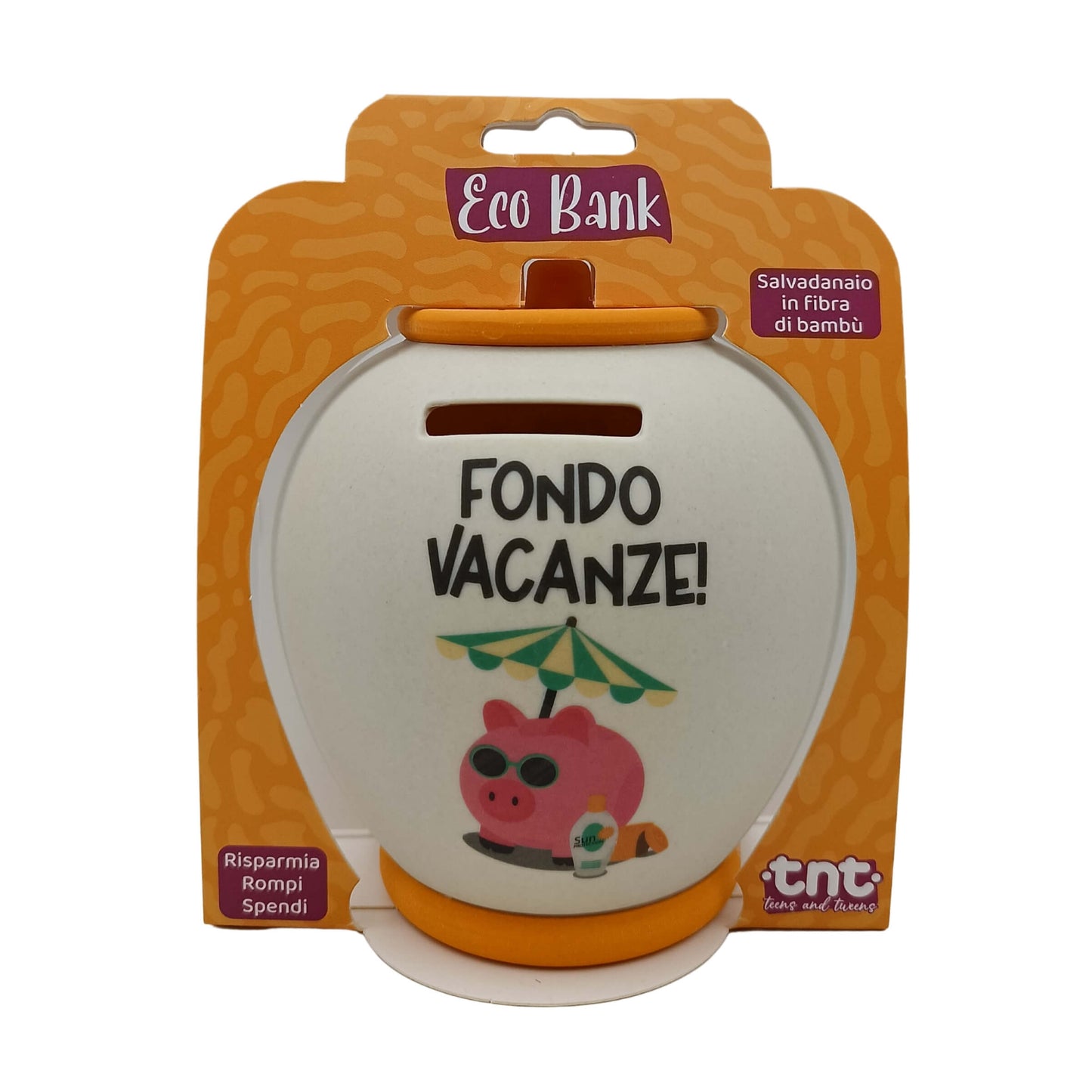 1 Salvadanaio TnT Eco Bank Grande 14 cm in Fibra di Bambù - 92034