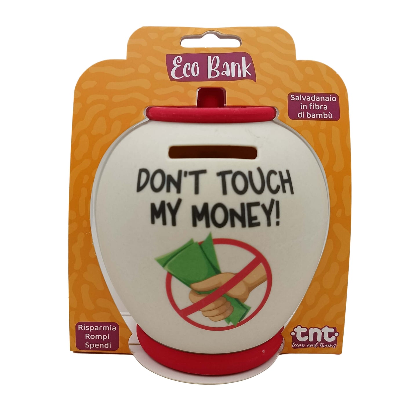 1 Salvadanaio TnT Eco Bank Grande 14 cm in Fibra di Bambù - 92034