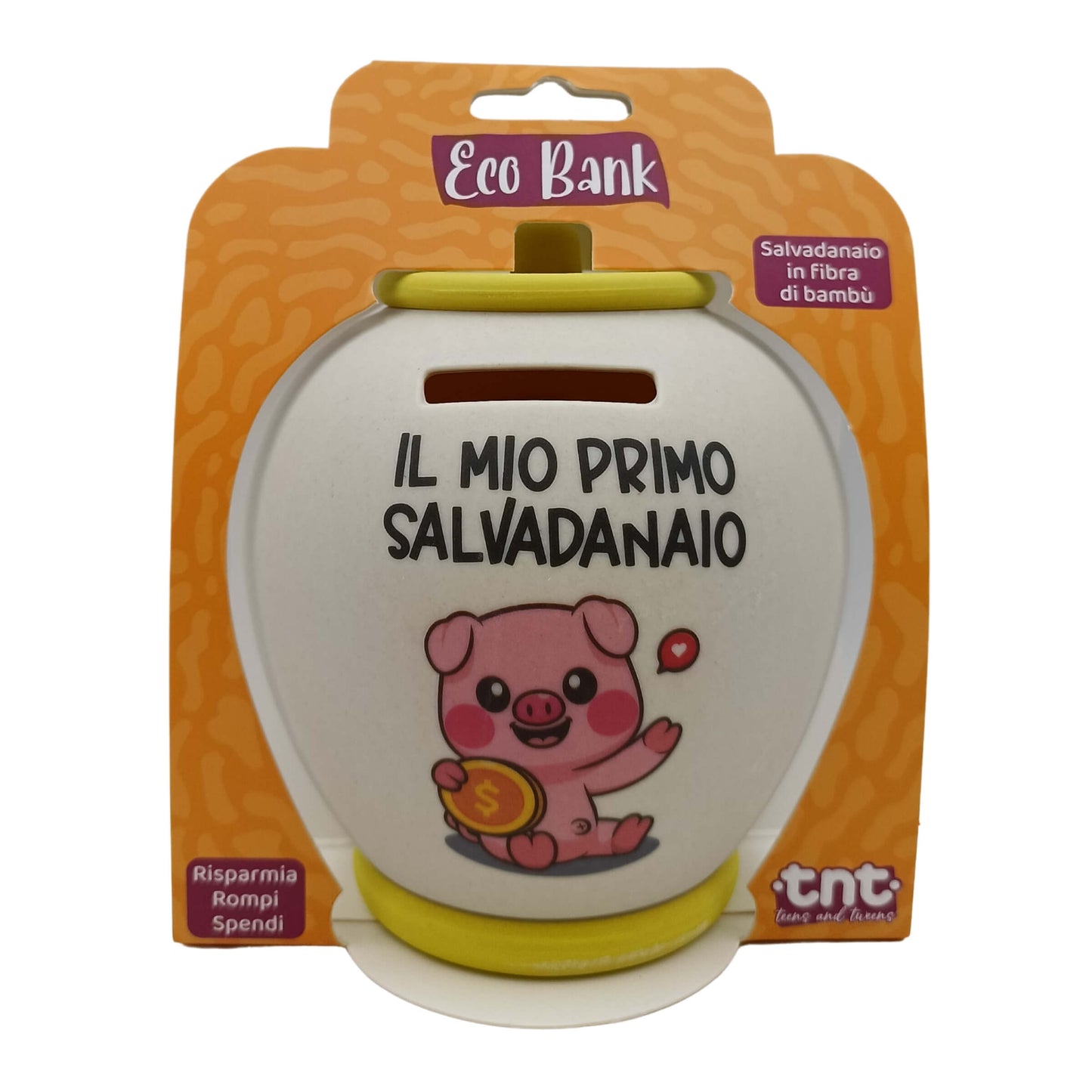 1 Salvadanaio TnT Eco Bank Grande 14 cm in Fibra di Bambù - 92034