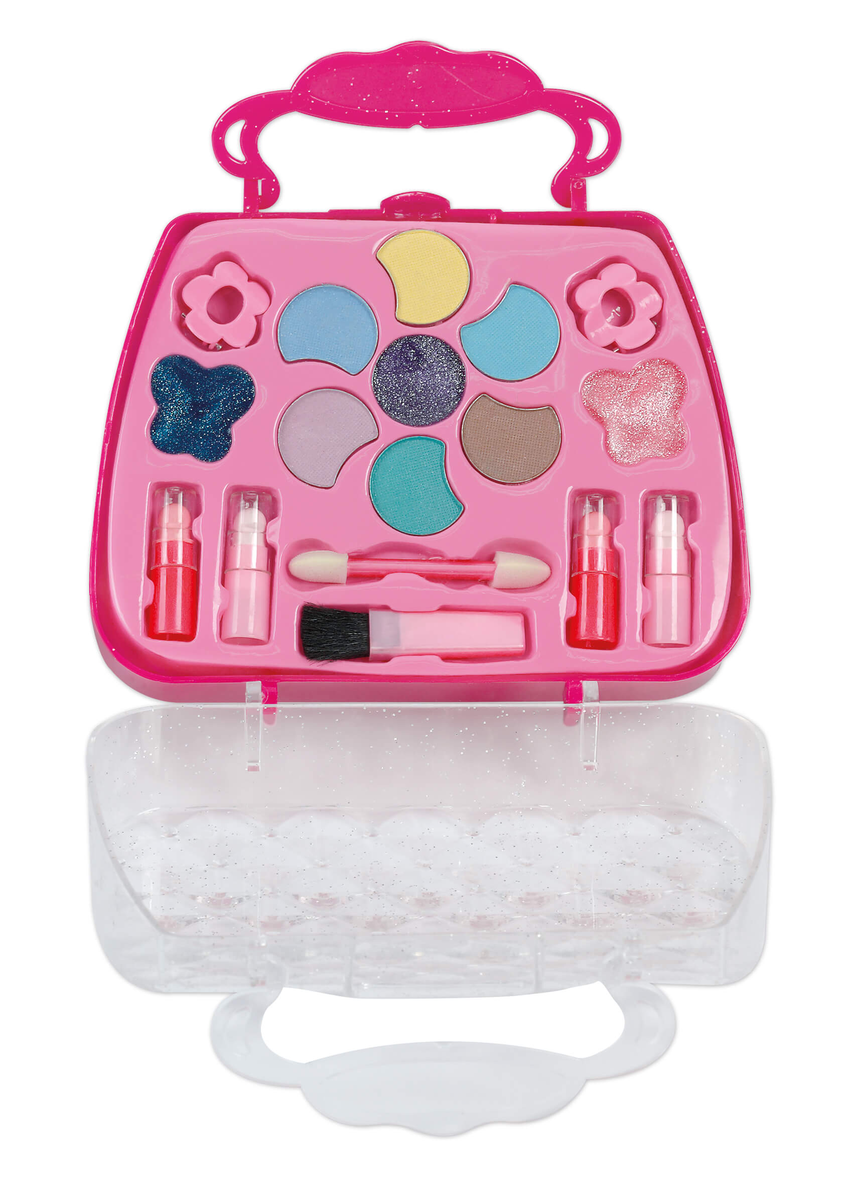 Trousse Minidiva contenuto 4 rossetti 3 lucidalabbra 6 ombretti
