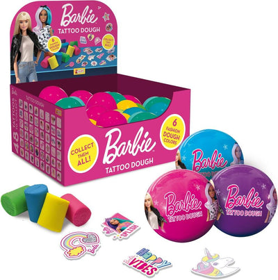 Barbie Tattoo Dough set creativo con pasta modellare e stampini per fashion tattoo colorati