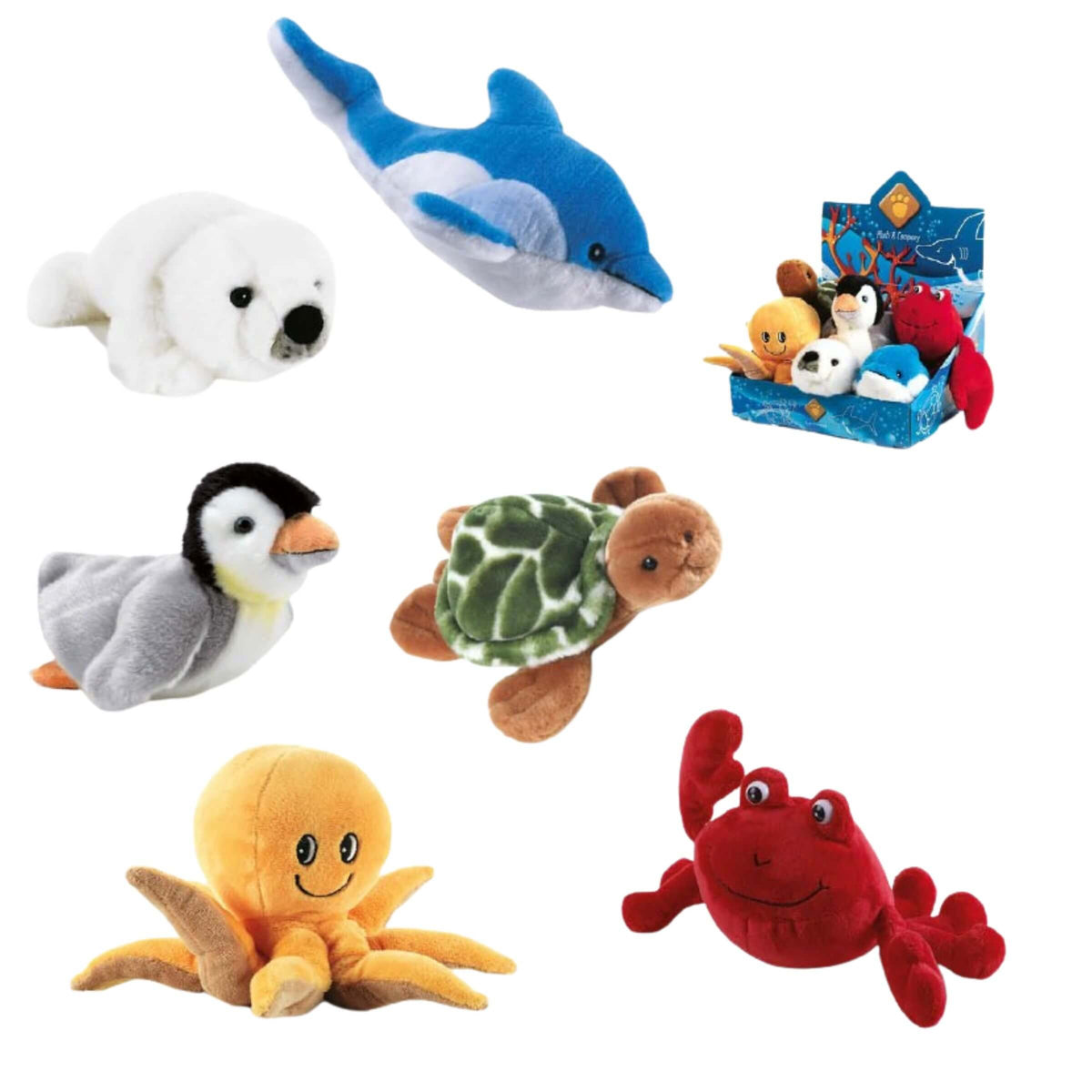 Plush Ocean Animali del Mare Peluche 26cm (6PZ) 15759