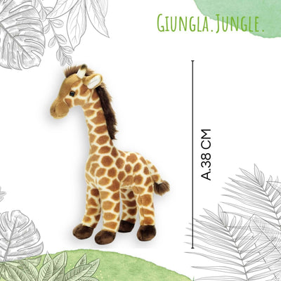 Kipzy giraffa peluche 38cm Plush Company vista laterale morbido rifinito