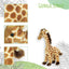 Kipzy giraffa peluche 38cm dettaglio testa e manto caratteristico