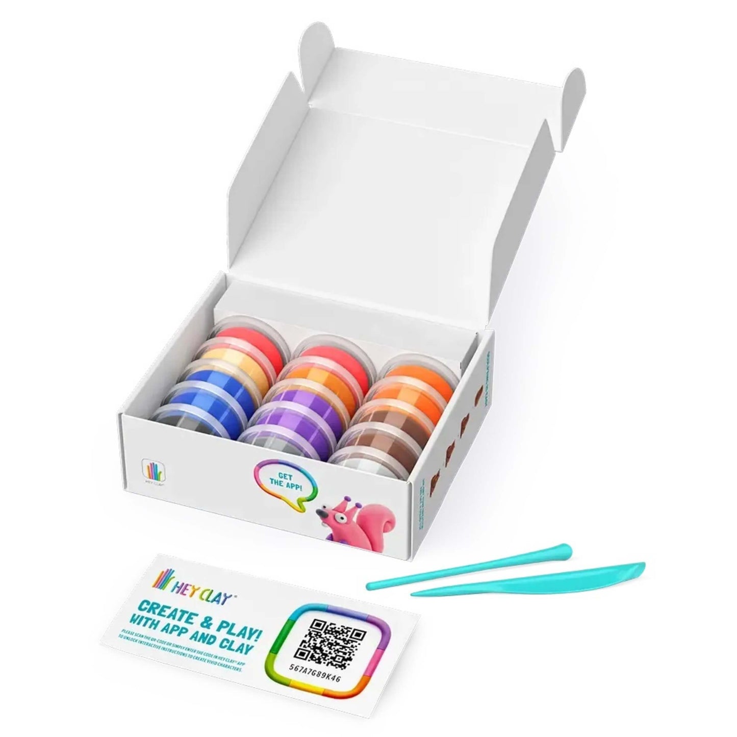 Hey Clay Animali Foresta 6 personaggi modellabili pasta colorata