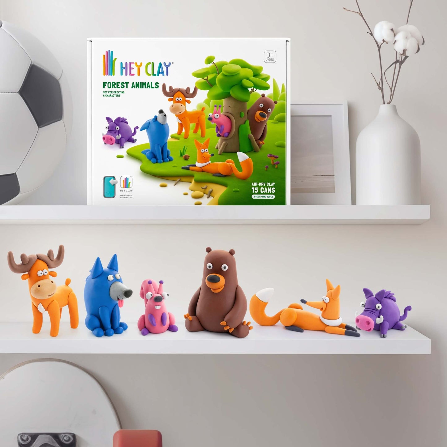HEY CLAY KIT GRANDE ANIMALI DELLA FORESTA