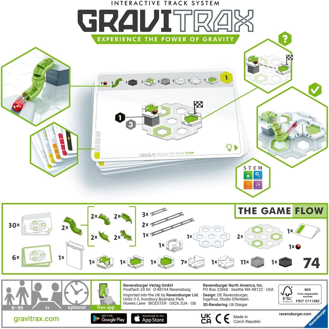 GraviTrax The Game Flow componenti pista biglie e accessori inclusi