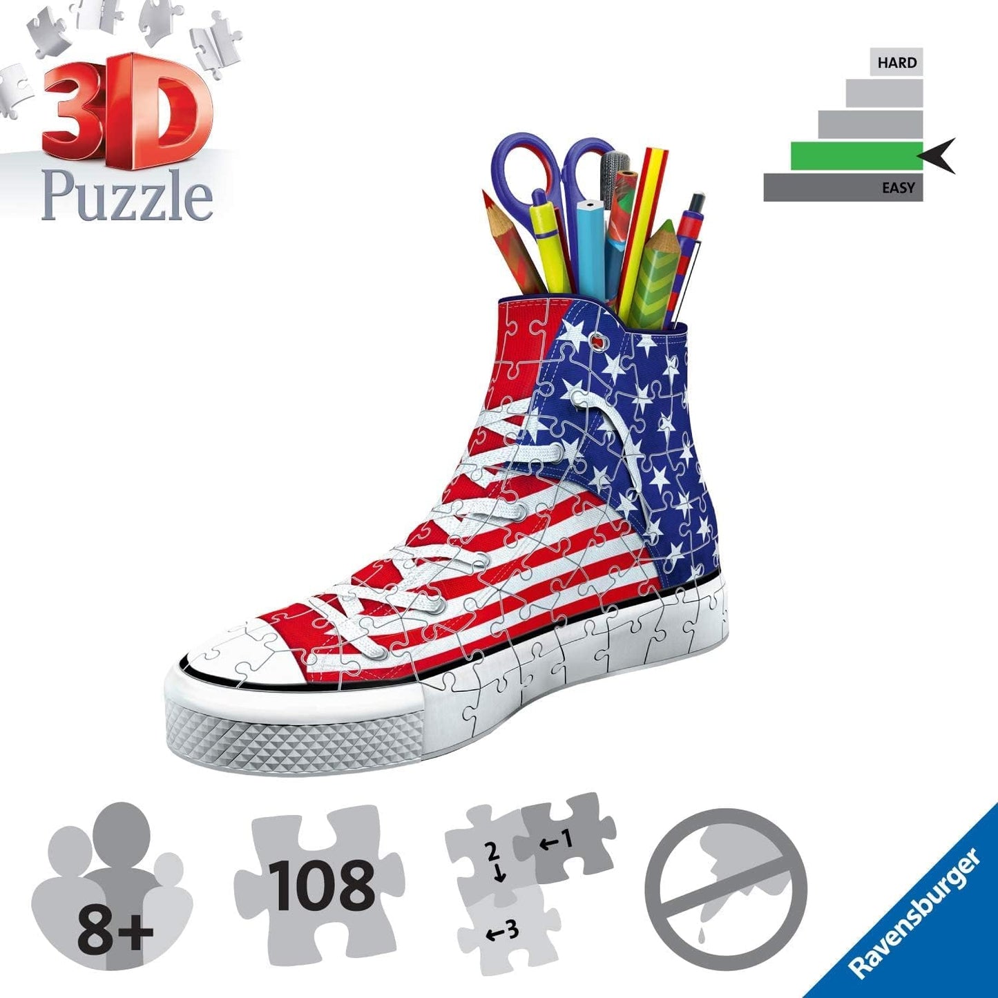 3D Puzzle - Sneaker American Style - 12549 4