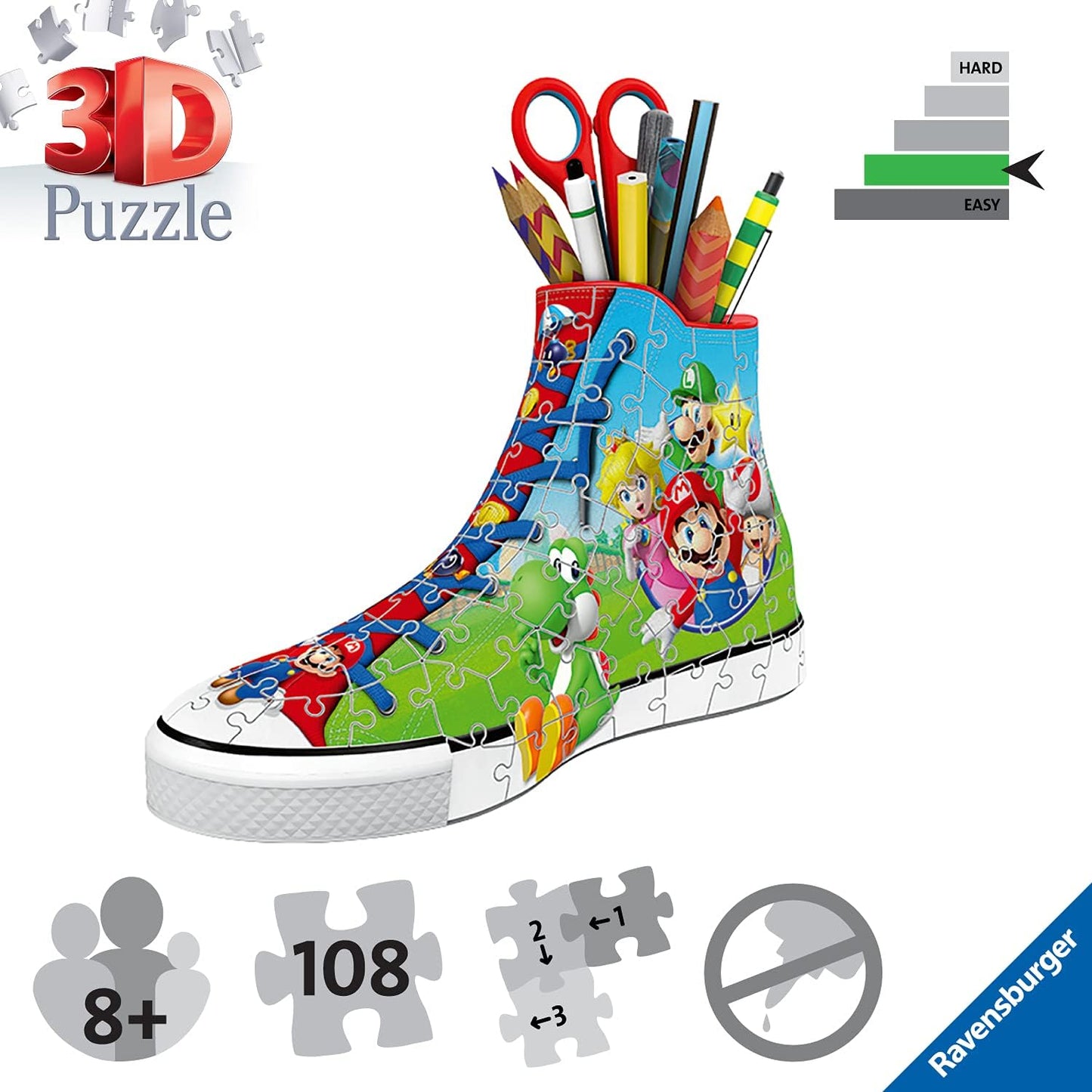 3D Puzzle - Sneaker Super Mario - 11267 8