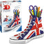 3D Puzzle Ravensburger Sneaker Union Jack 108 pezzi portapenne assemblato