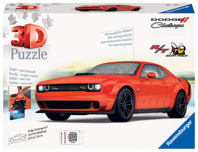 3D Puzzle - Dodge Challenger Scat Pack Red - 11284 5