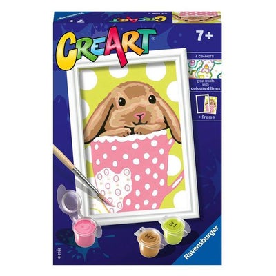 Kit pittura per numeri CreArt livello F Ravensburger dolce coniglietto