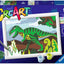 Kit pittura per numeri CreArt livello E Ravensburger tema dinosauro vagabondo