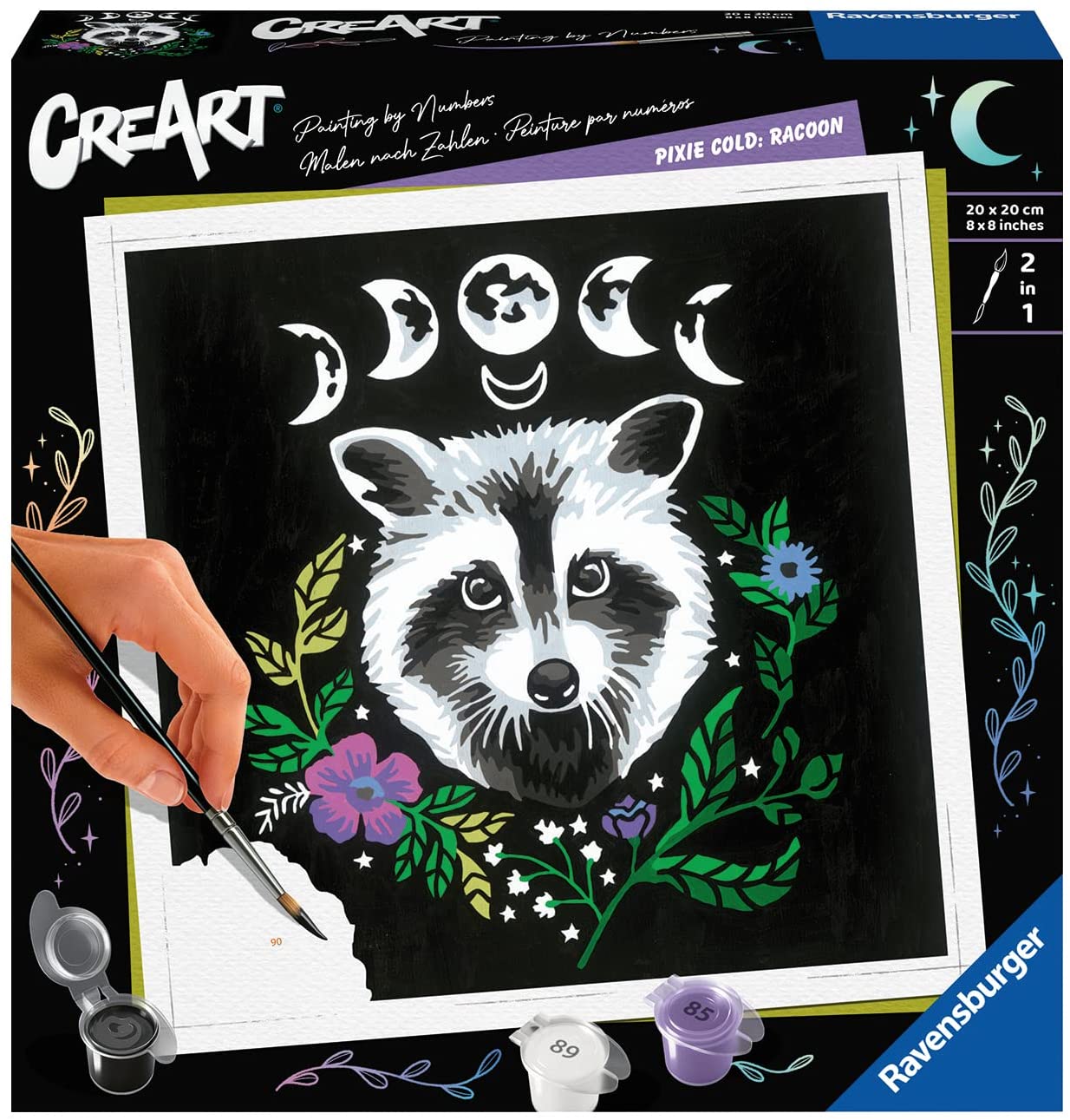 Kit pittura per numeri CreArt Trend quadrati Ravensburger Pixie Cold Procione
