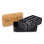 Lunch Box Atalanta due livelli vista laterale bamboo scomparti separati