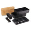 Lunch Box Atalanta dettaglio coperchio bamboo inciso e posate