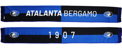 ATA1633 - SCIARPA IN RASO STAMPATA ATALANTA BERGAMO 1907 IN QUARTI