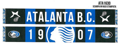 ATA1630 - SCIARPA IN RASO STAMPATA DEA SINCE 1907 ATALANTA B.C.
