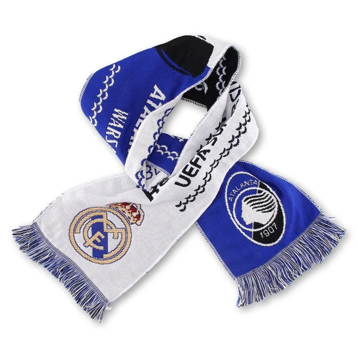 Sciarpa ufficiale Atalanta Real Madrid Supercoppa UEFA 2024 retro