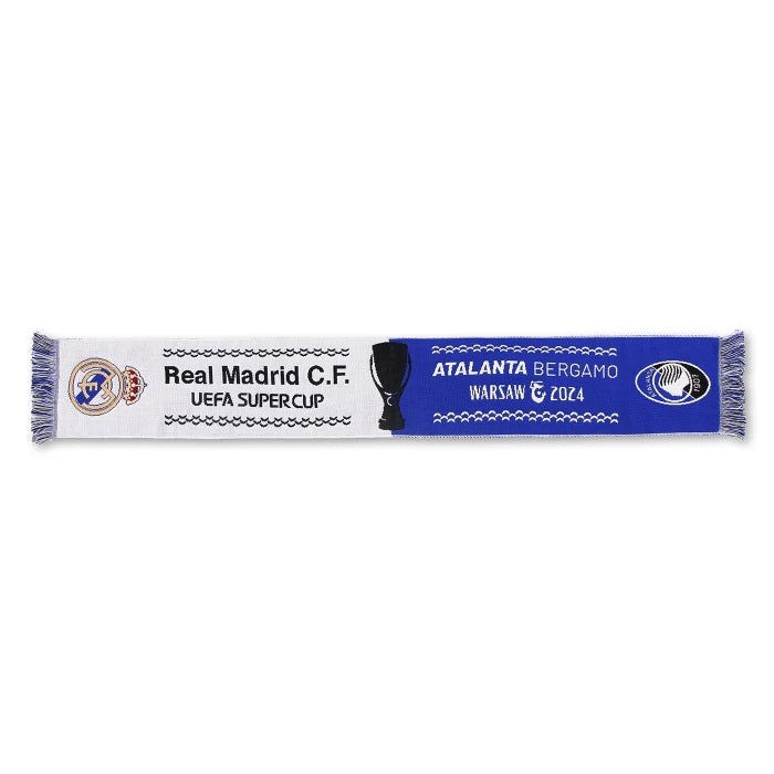 Sciarpa Atalanta jacquard Supercoppa UEFA 2024 Real Madrid Stadion Narodowy