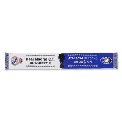 Sciarpa Atalanta jacquard Supercoppa UEFA 2024 Real Madrid Stadion Narodowy