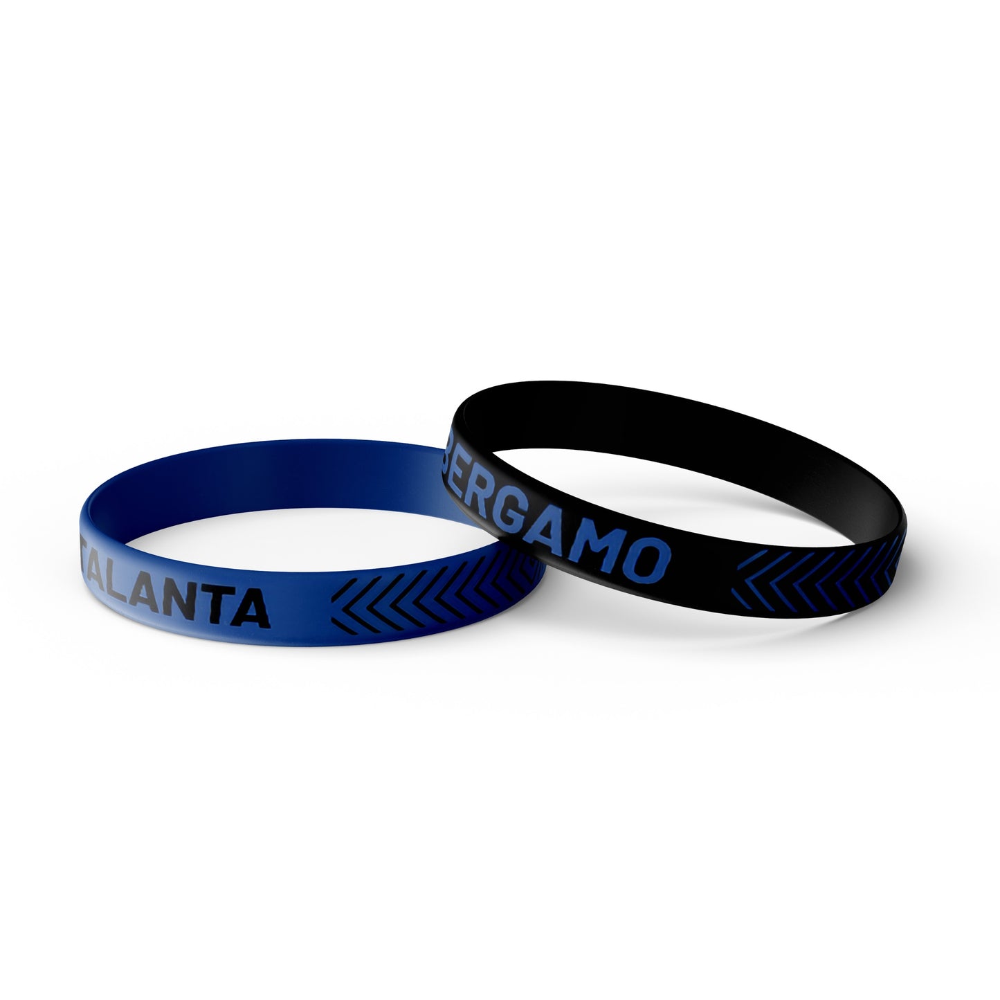 Bracciali in silicone ufficiali Atalanta B.C., confezione da 2 pezzi