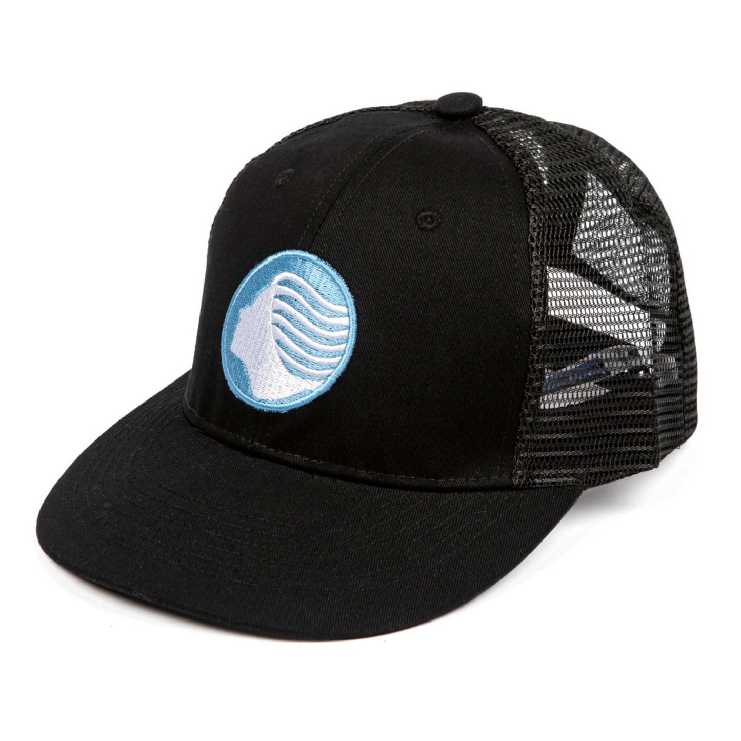 Cappellino Atalanta cotone nero frontale e retro in rete traspirante con logo squadra