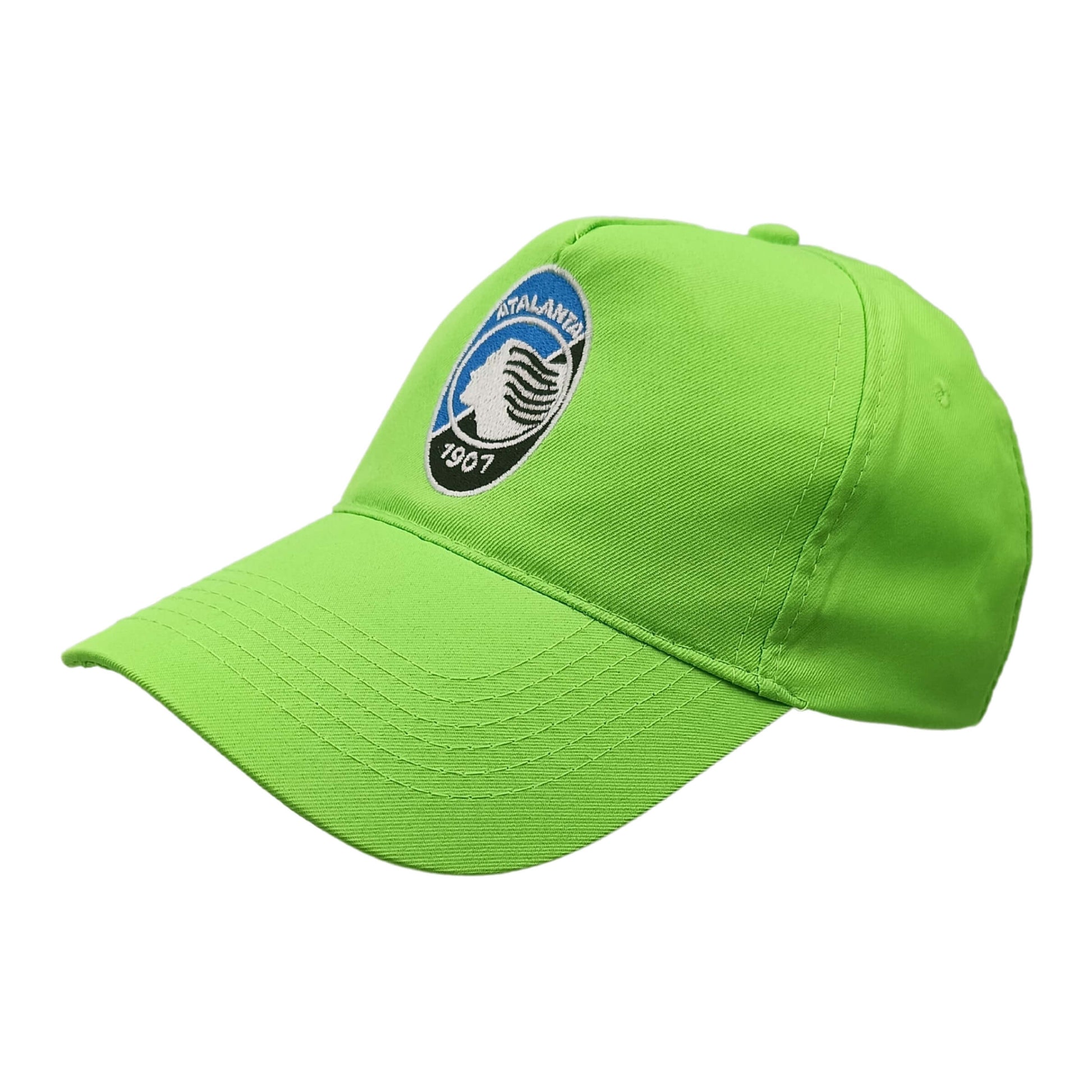 Cappellino Atalanta in cotone verde fluo con logo della squadra