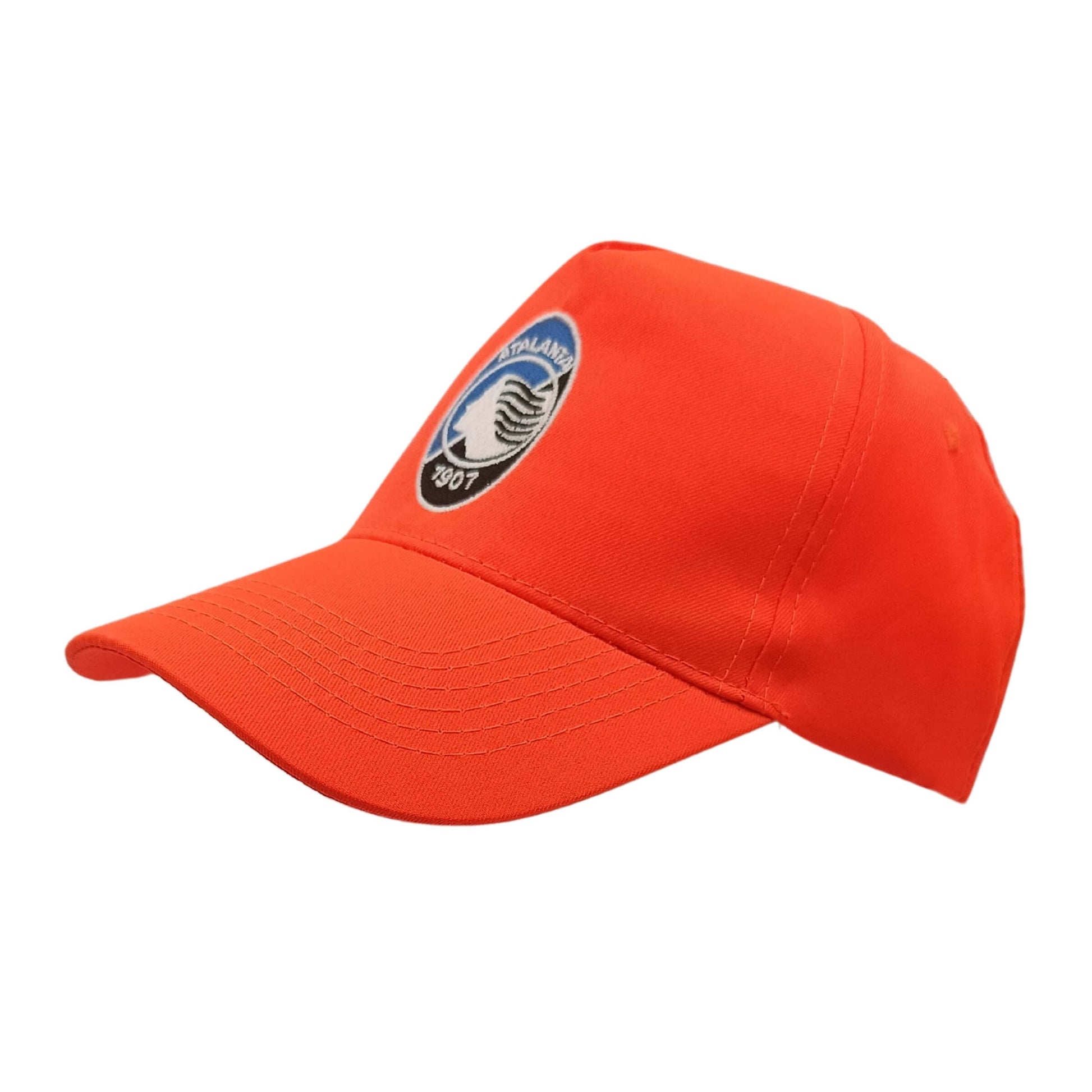 Cappellino Atalanta in cotone arancione fluo con logo della squadra