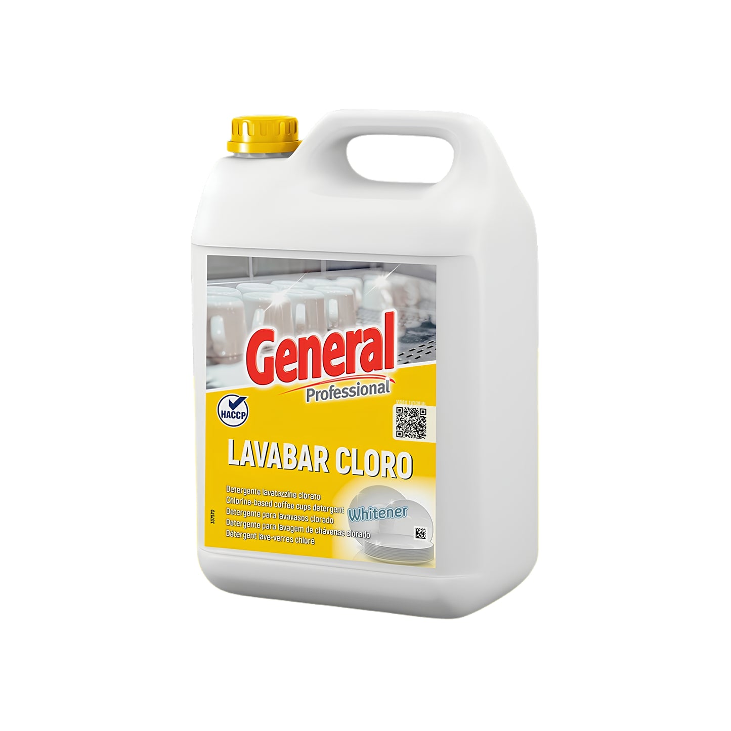 General Professional Lavabar Cloro Detergente Clorato per Lavatazzine e Lavabicchieri 5 kg