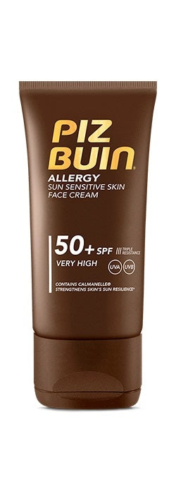 Crema viso Piz Buin Allergy SPF 50 plus pelle sensibile sole idratante resistente acqua
