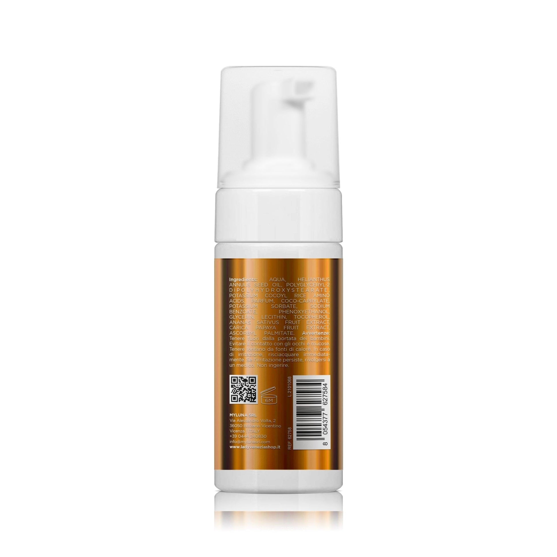 Dettaglio texture spumone doposole ananas papaya 100ml Lady Venezia