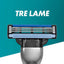 Gillette Mach3 confezione da 5 testine ricambio dettaglio lame affilate