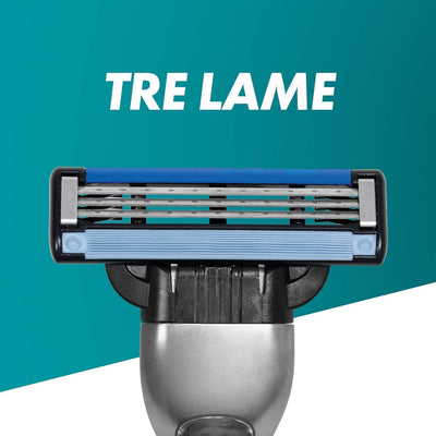 Gillette Mach3 confezione da 5 testine ricambio dettaglio lame affilate