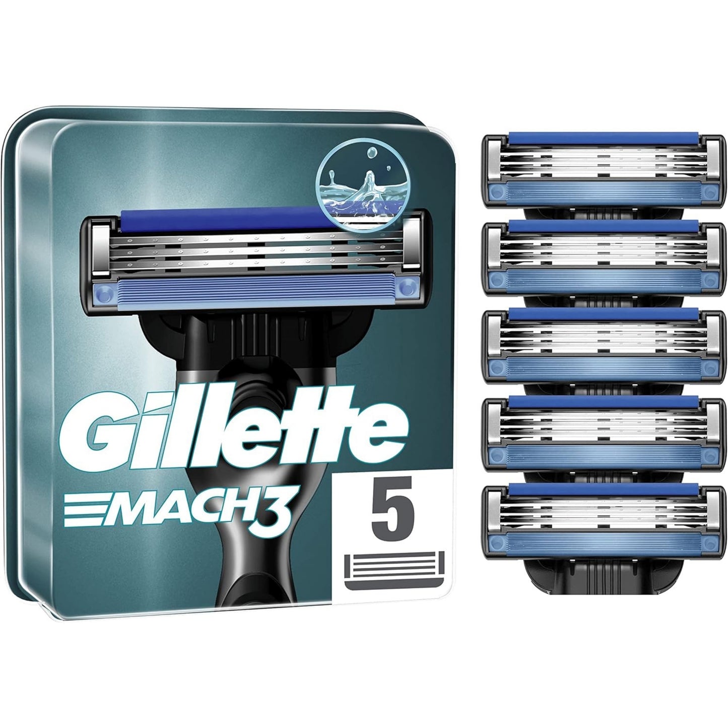 Blister da 5 Ricambi Lamette Gillette Mach3