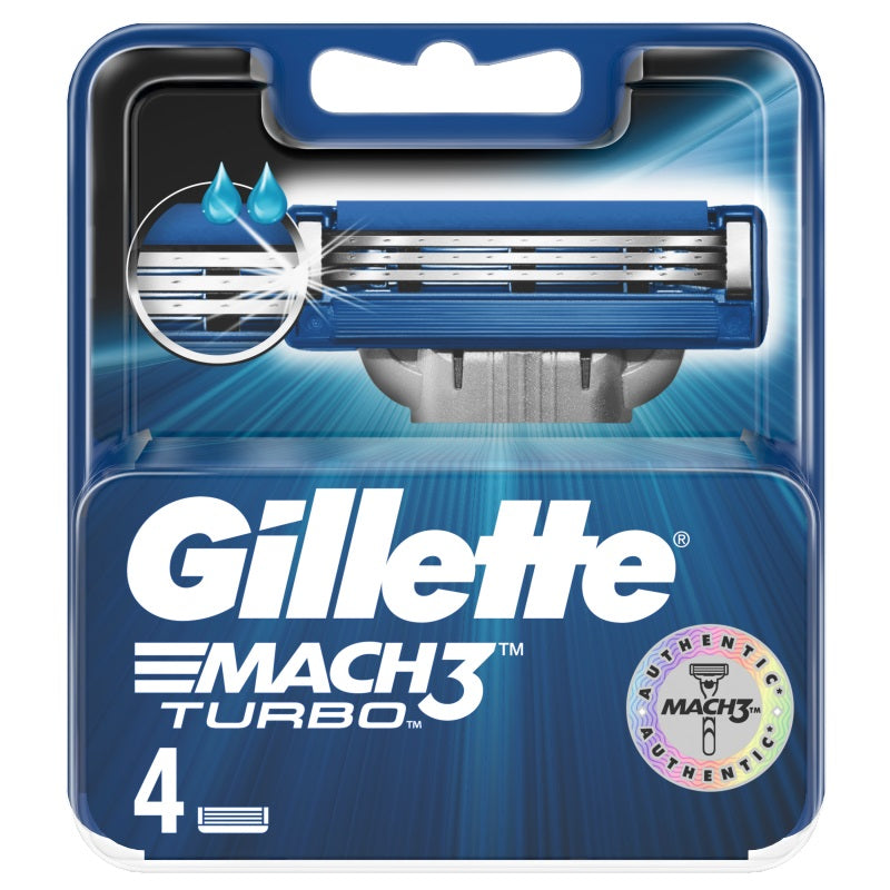 RICAMBI LAMETTE GILLETTE MACH 3 TURBO x4