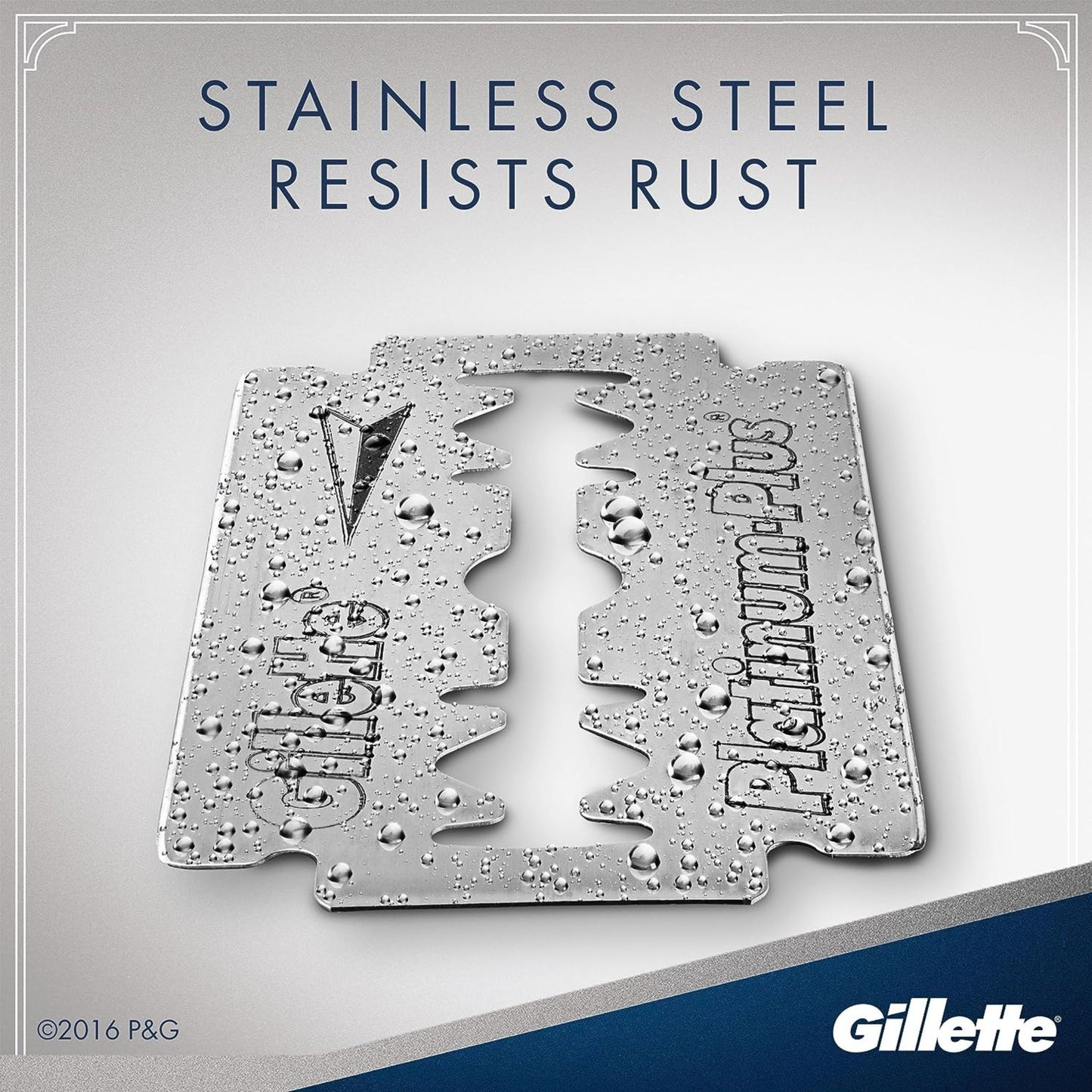 RICAMBI LAMETTE GILLETTE PLATINUM PLUS x5
