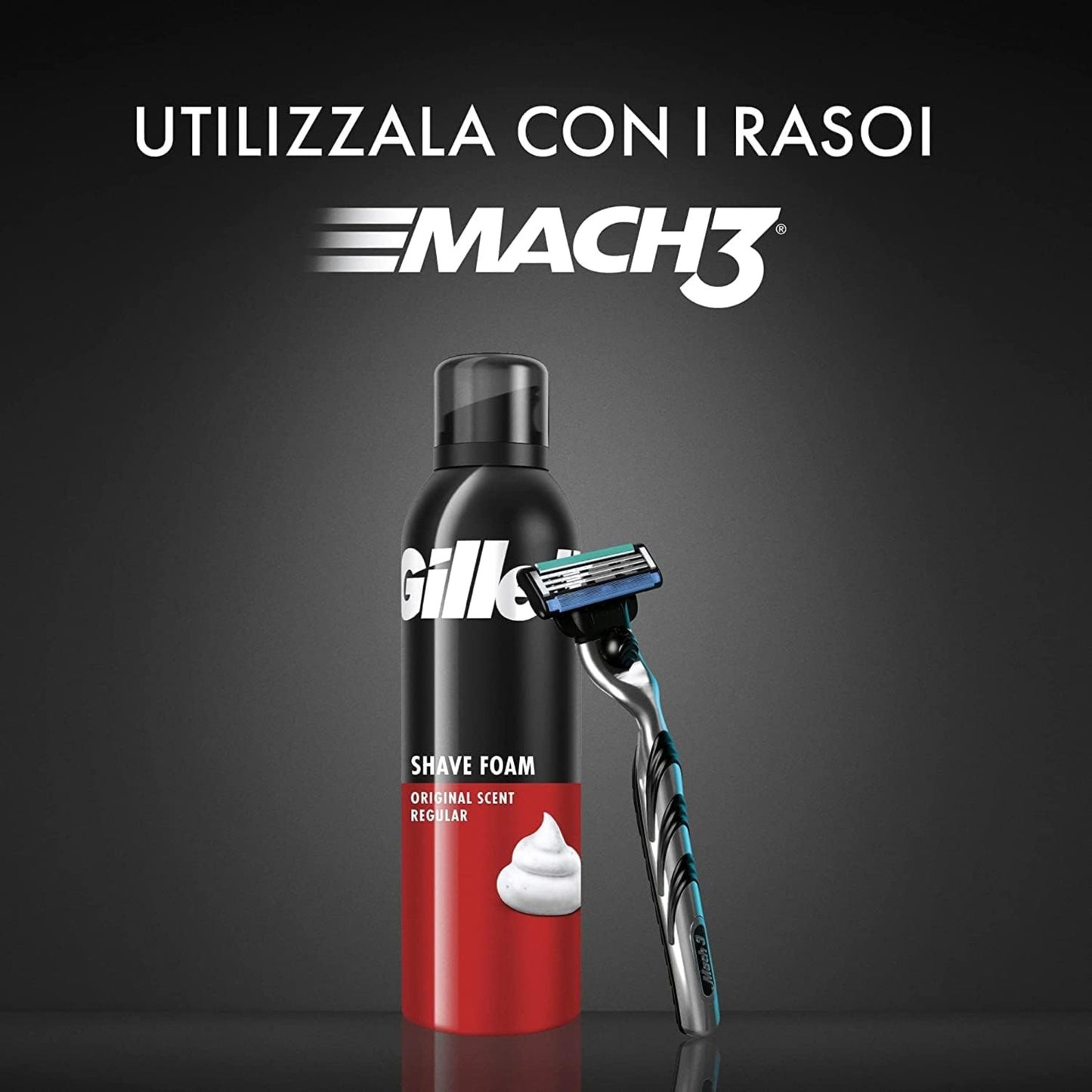 SCHIUMA DA BARBA GILLETTE CLASSICA ROSSA 300ml