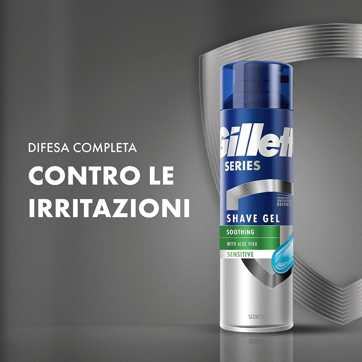 SCHIUMA DA BARBA GILLETTE SERIES GEL PER PELLI SENSIBILI 200 ml