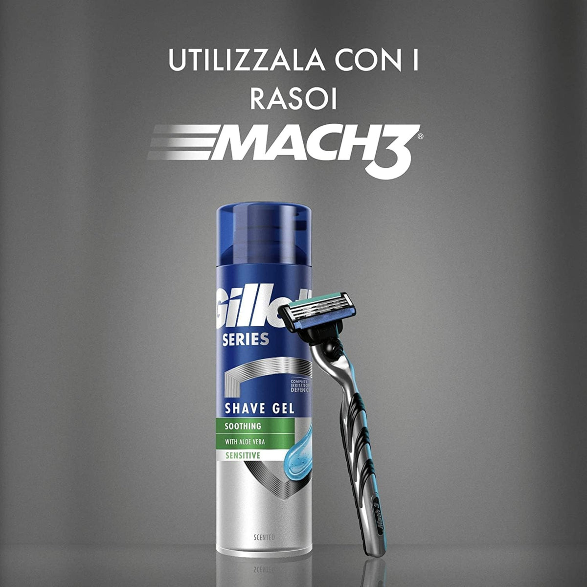 SCHIUMA DA BARBA GILLETTE SERIES GEL PER PELLI SENSIBILI 200 ml