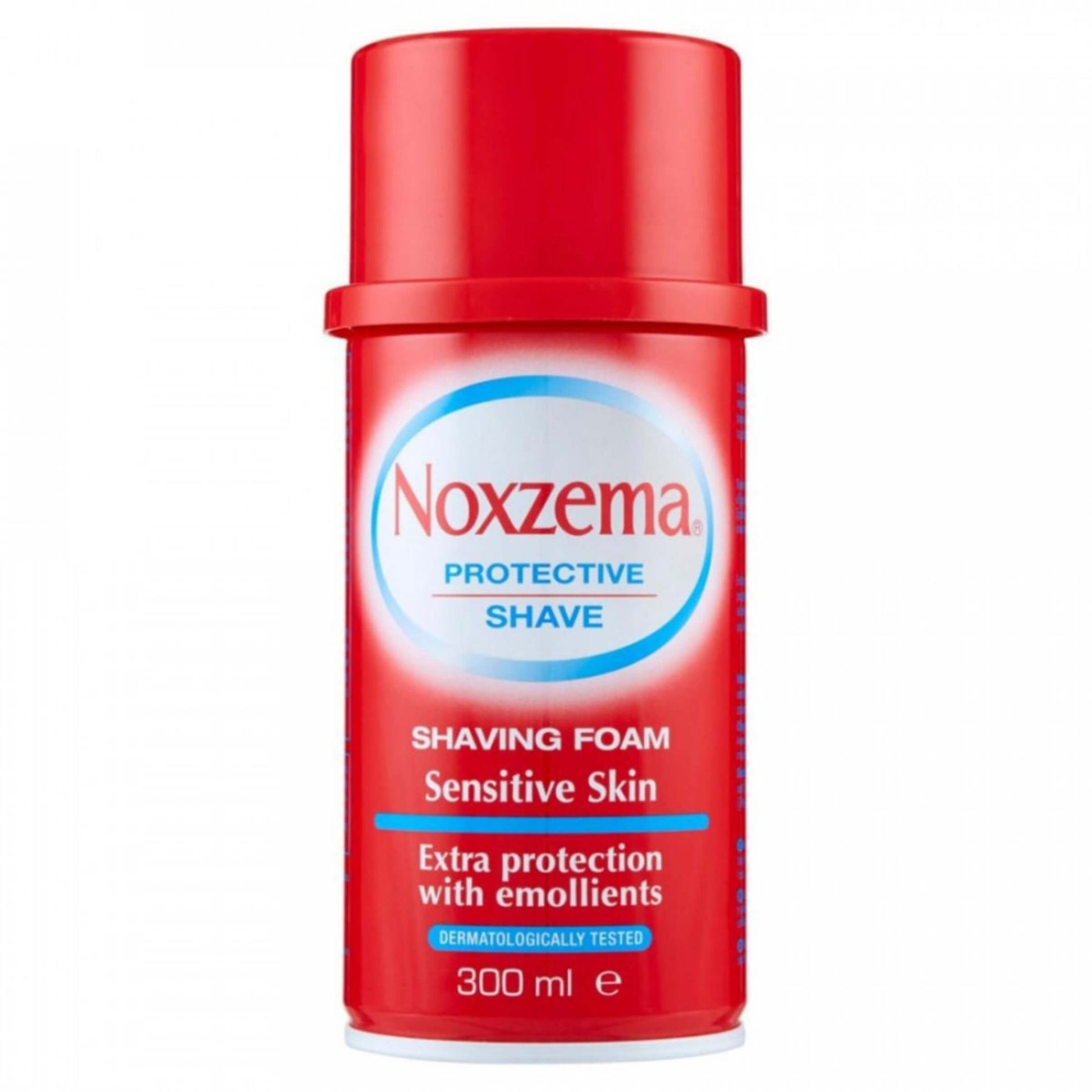 Lattina schiuma da barba Noxzema Pelli Sensibili rossa 300ml formula emolliente