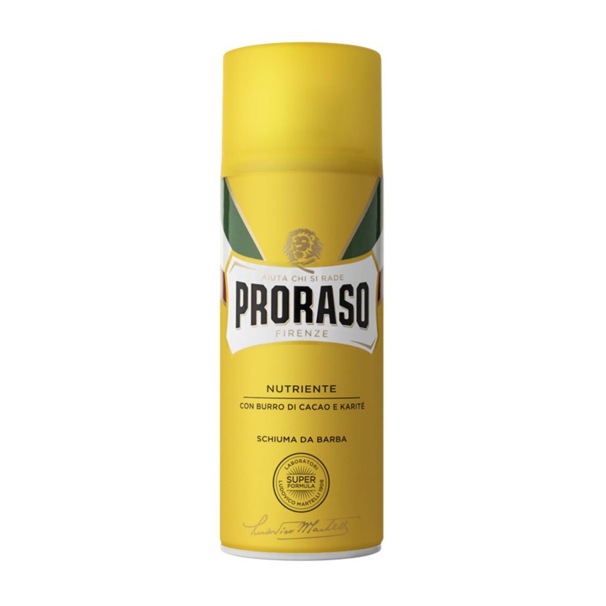 Lattina schiuma da barba Proraso Nutriente 400ml burro cacao karité formula vegetale