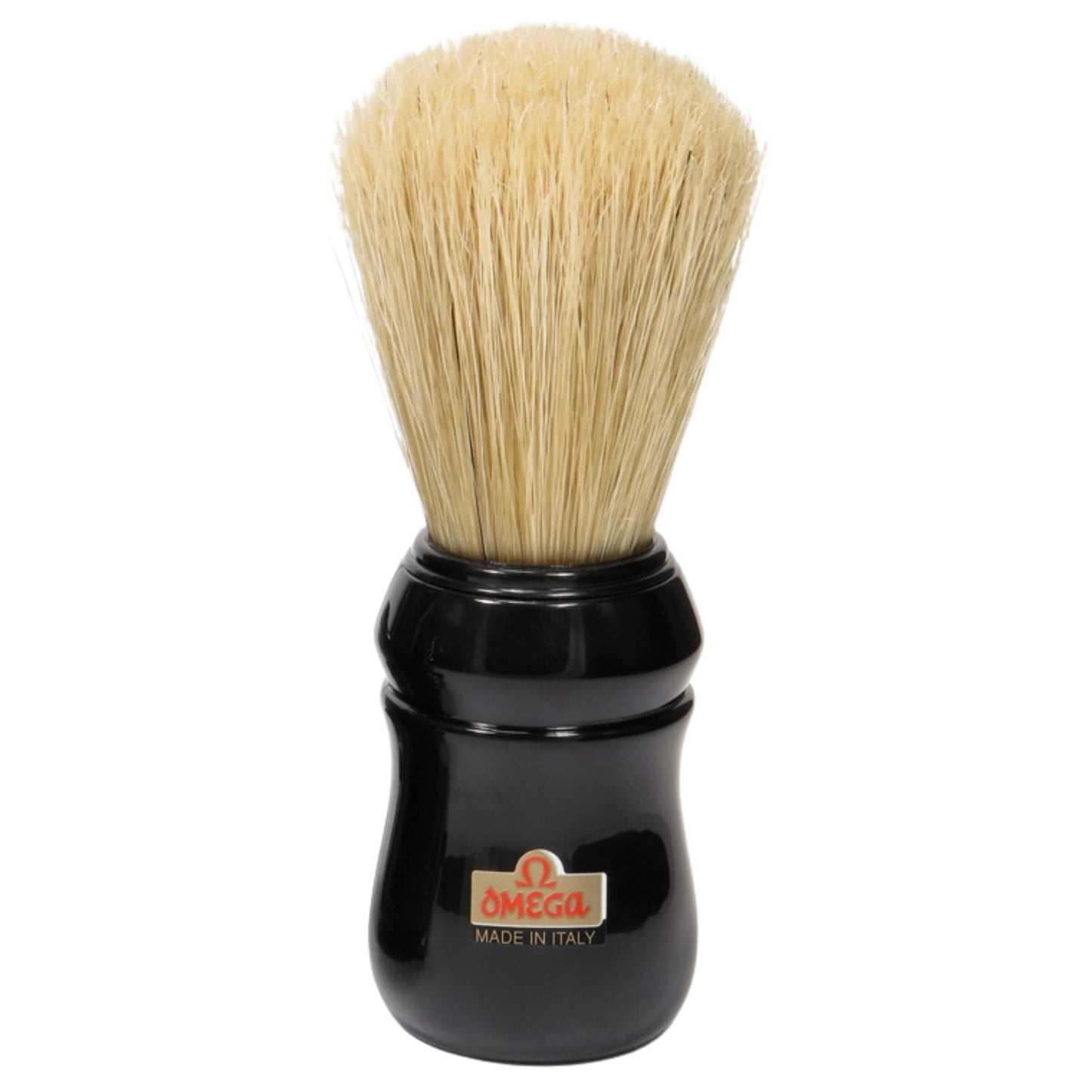 PENNELLO DA BARBA PROFESSIONALE IN ABS CON SETOLA NATURALE OMEGA - 10049