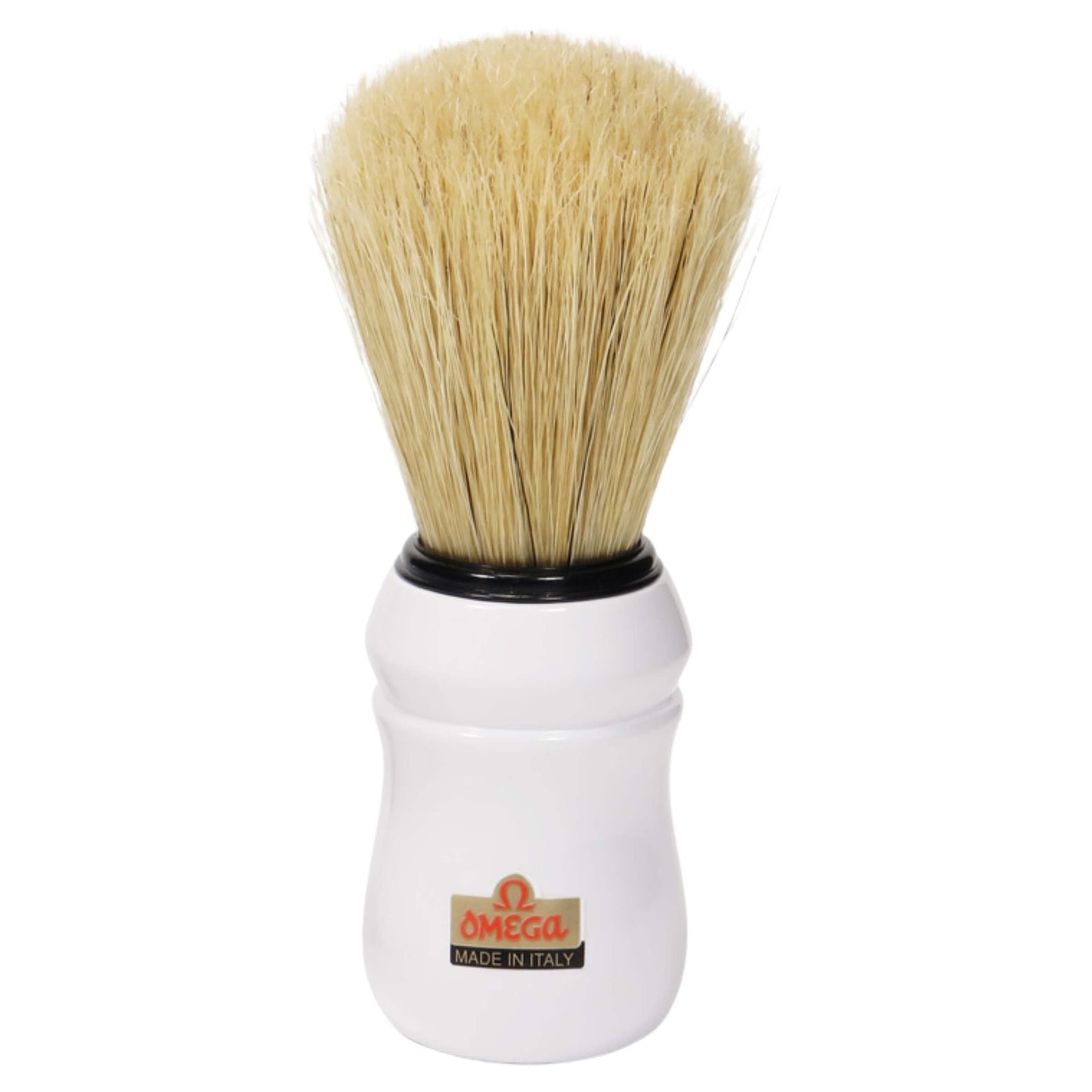PENNELLO DA BARBA PROFESSIONALE IN ABS CON SETOLA NATURALE OMEGA - 10049