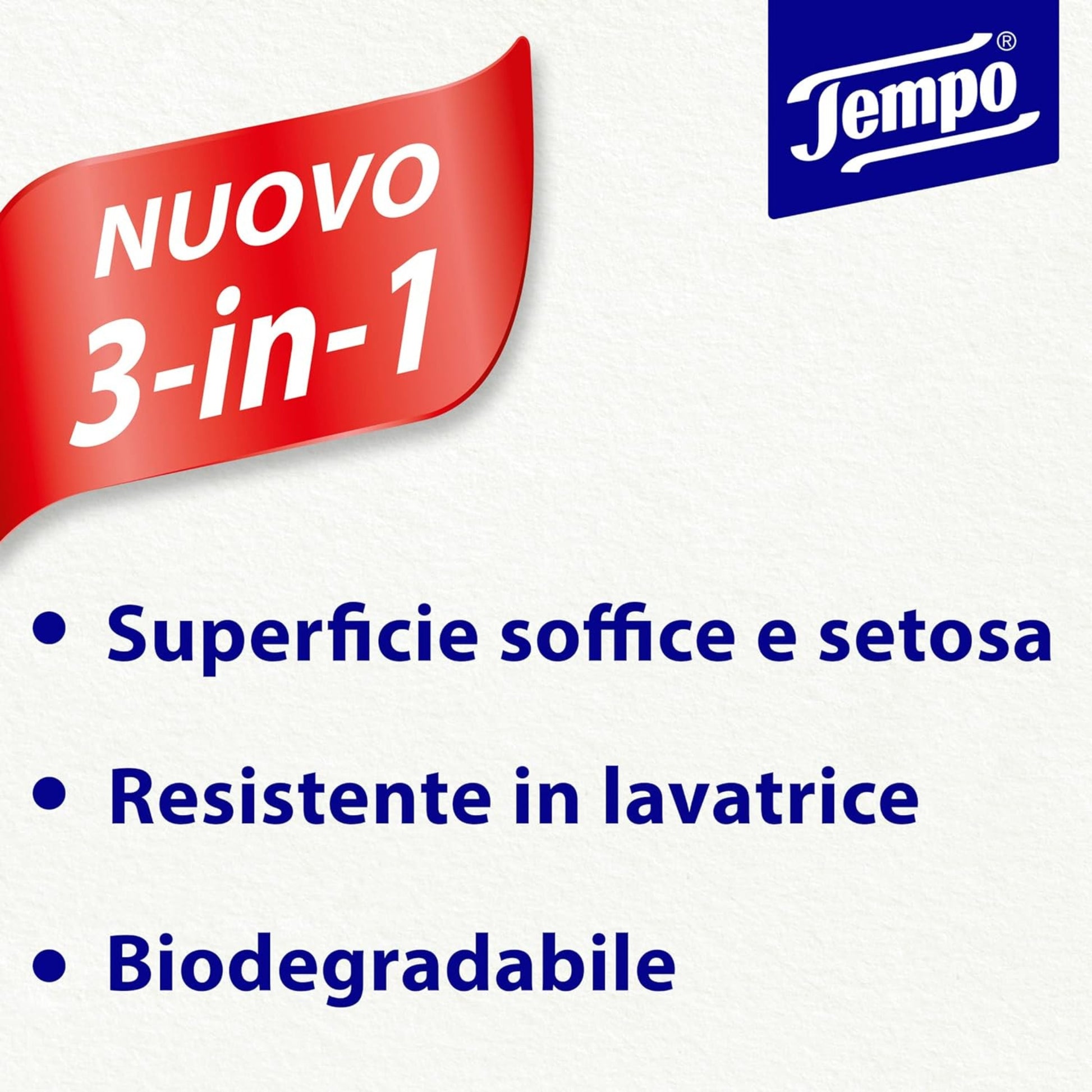 Dettaglio fazzoletti Tempo classici resistenti in lavatrice