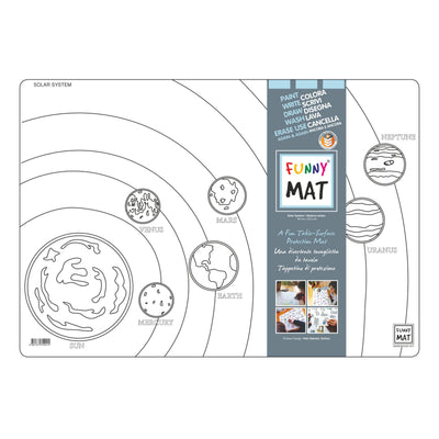 Funny Mat Tovaglietta Lavabile da Colorare Scienza e Cultura Sistema Solare 48x33,5 cm