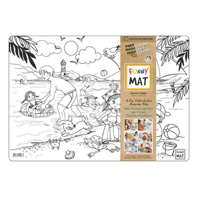 Funny Mat Tovaglietta Lavabile da Colorare Green Estate 48x33,5 cm